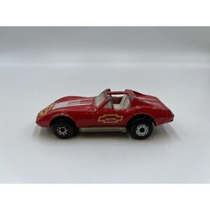 1979 Matchbox Superfast Chevrolet Corvette Vette Red T-Roof Diecast Good Shape